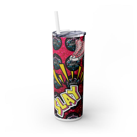 Customizable Skinny Tumbler with Straw - 20oz