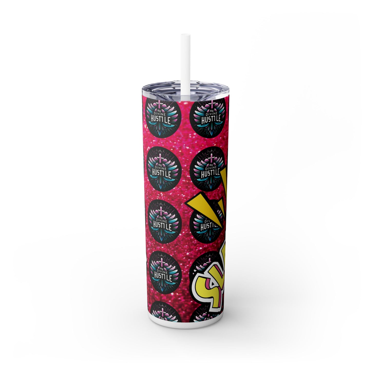 Customizable Skinny Tumbler with Straw - 20oz