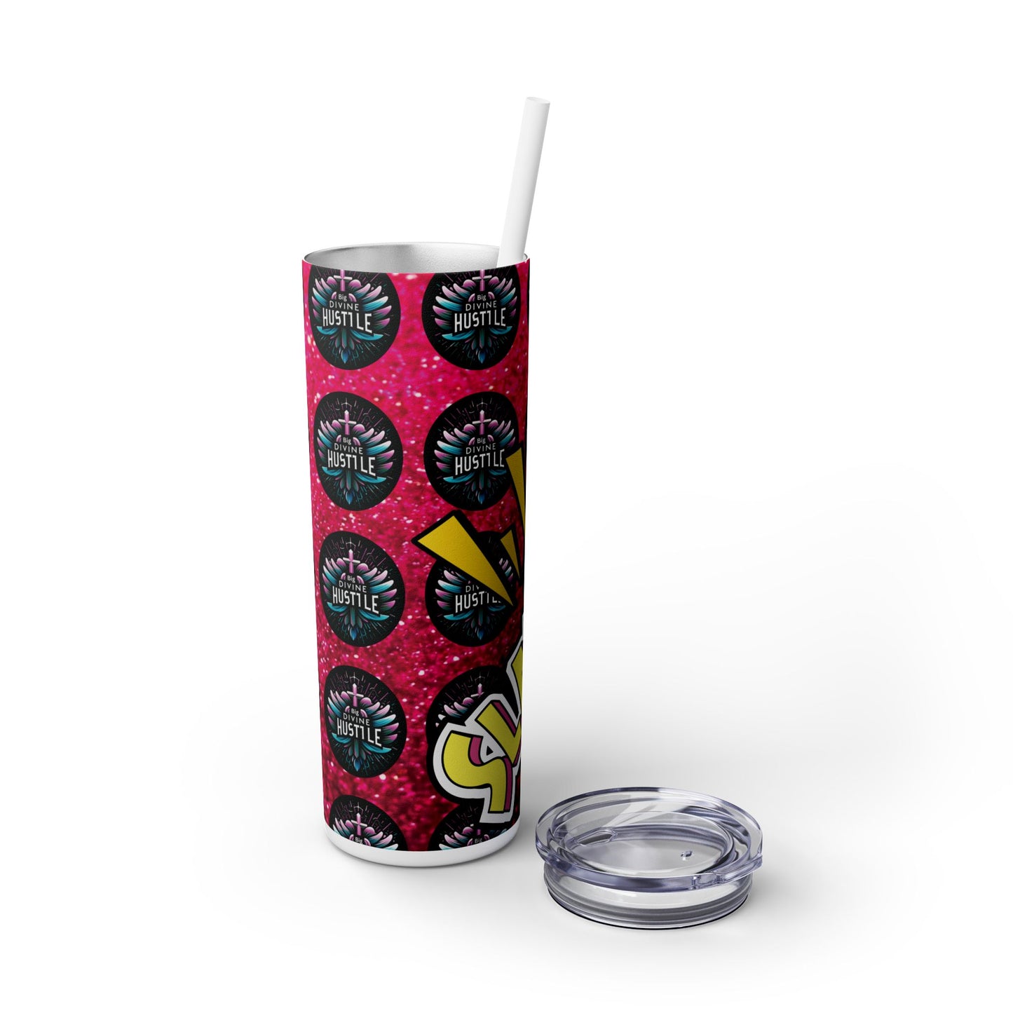 Customizable Skinny Tumbler with Straw - 20oz