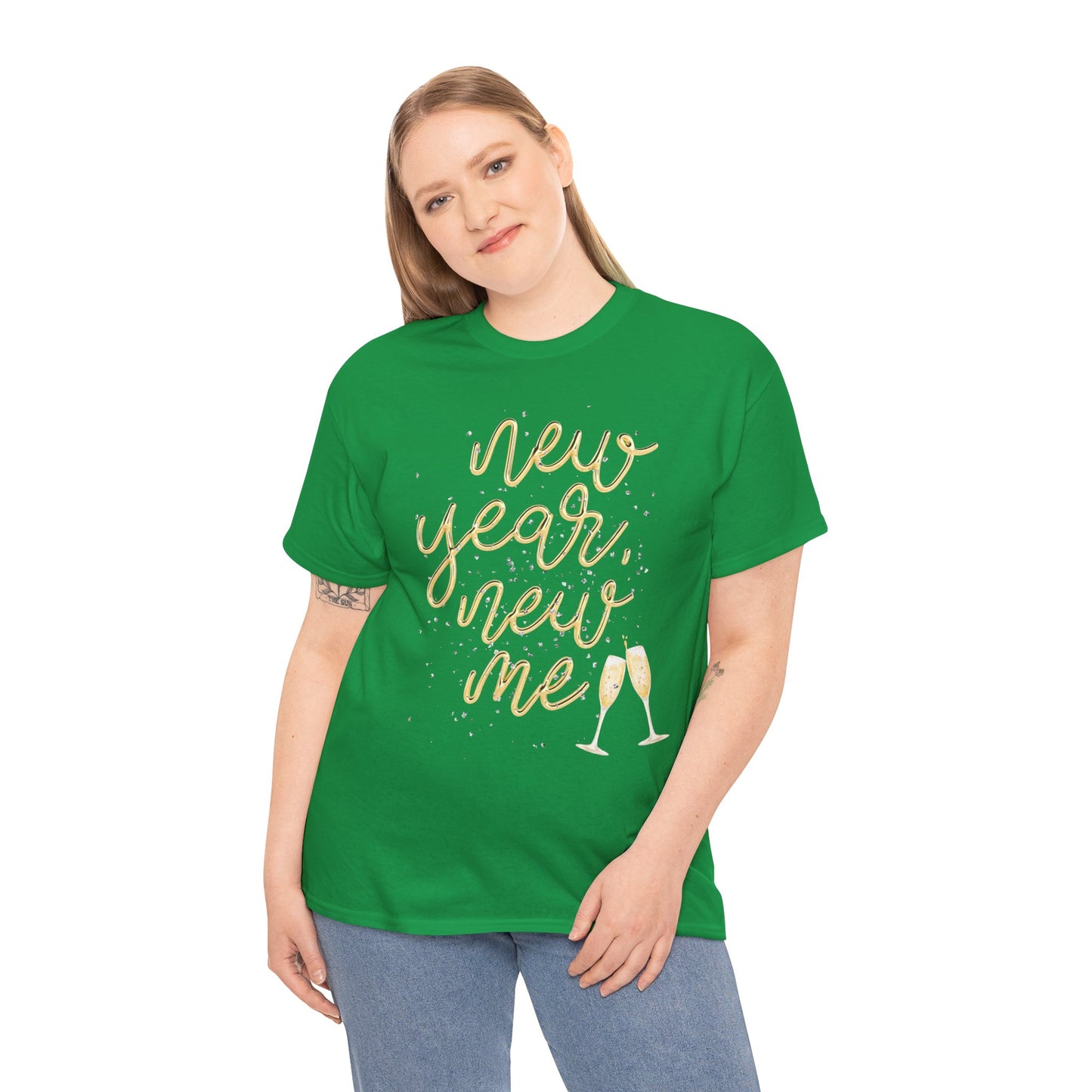 New Year Celebration Tee - Unisex Heavy Cotton Shirt for NYE Parties, Resolutions, Gift Ideas