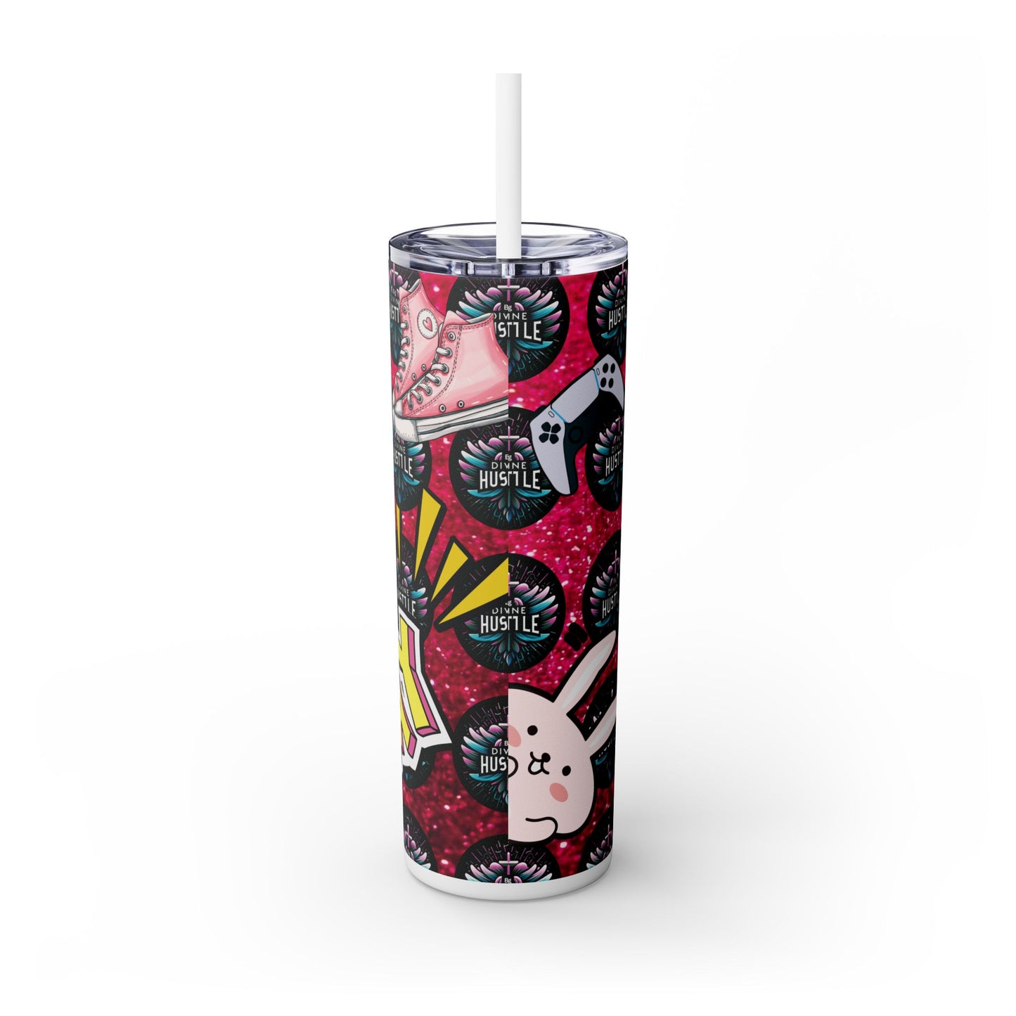 Customizable Skinny Tumbler with Straw - 20oz